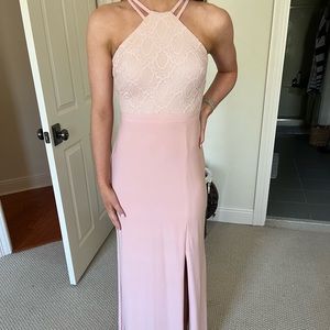 Long pink dress